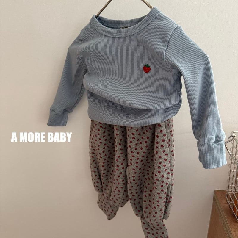 Bebe Strawberry Rib Tee by A More for Baby - view 4