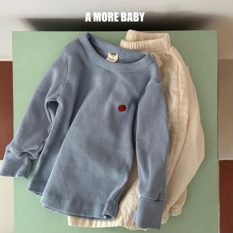 Bebe Strawberry Rib Tee by A More for Baby - view 5