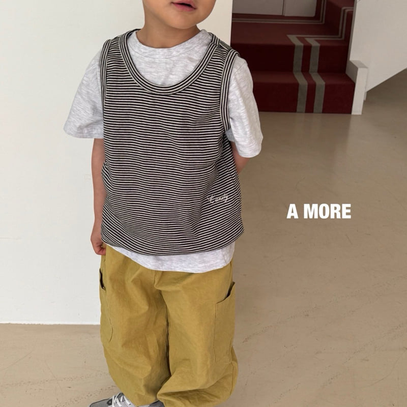 A More - Korean Children Fashion - #Kfashion4kids - Candy Rib Sleeveless - 3