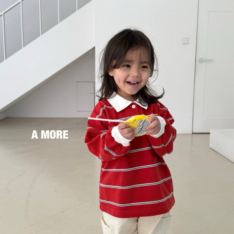 A More - Korean Children Fashion - #kidsshorts - Atom Collar Tee - 2