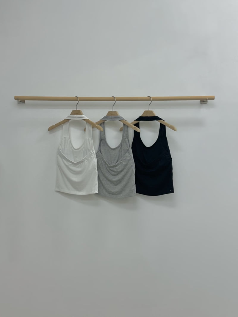 Afarrier - Korean Women Fashion - #momslook - Halter Cap Bralette - 3