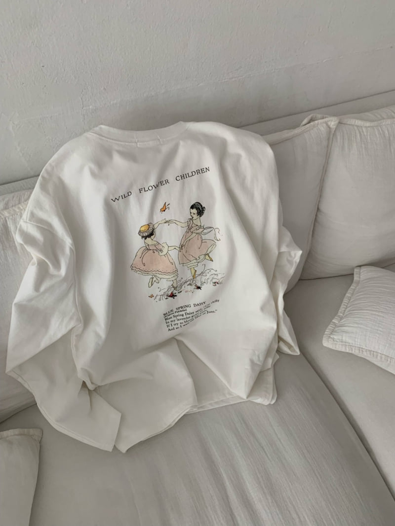 Afarrier - Korean Women Fashion - #momslook - Girl Print Tee - 9