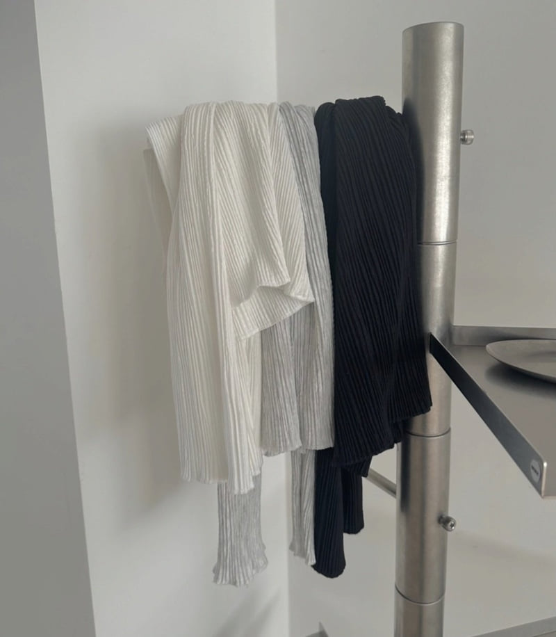 Afarrier - Korean Women Fashion - #womensfashion - Scarf Pleats Blouse