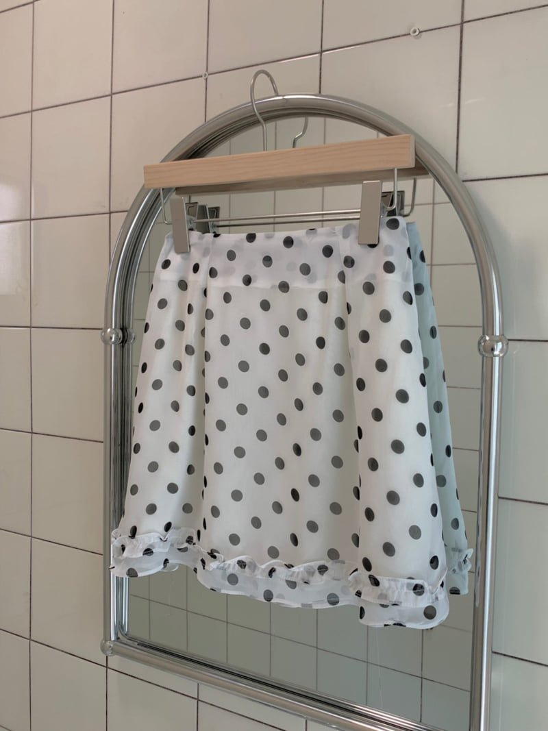 Afarrier - Korean Women Fashion - #womensfashion - Dot Mini Skirt
