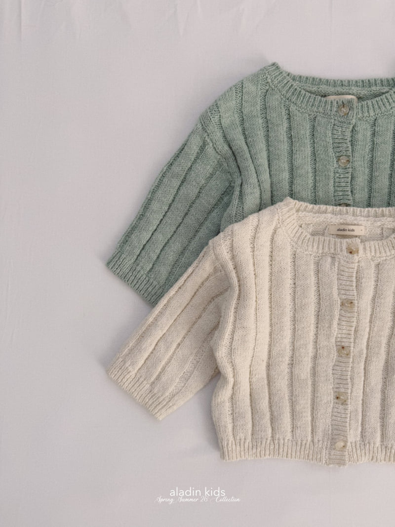 Aladin - Korean Baby Fashion - #babyboutique - Scallop Knit Cardigan - 2