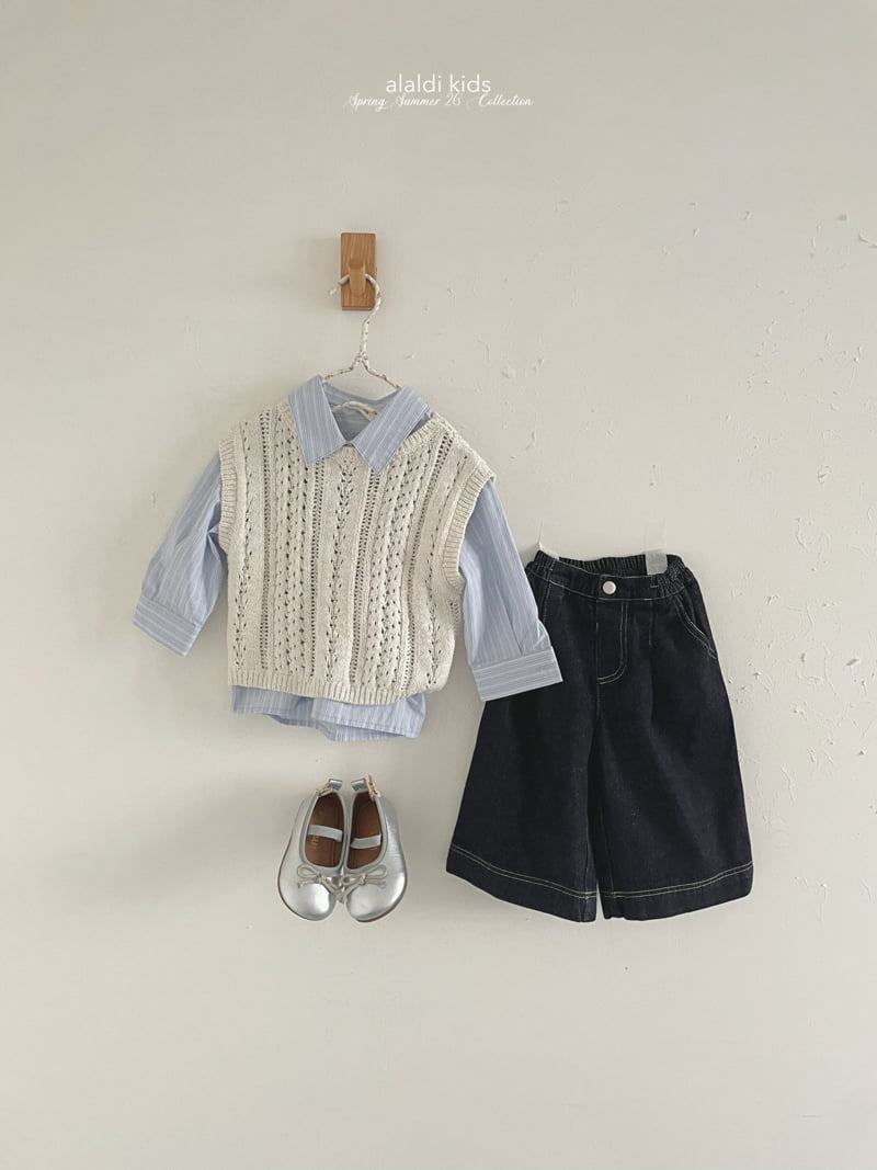 Aladin - Korean Baby Fashion - #babyfashion - Wide Pleated Pants - 6