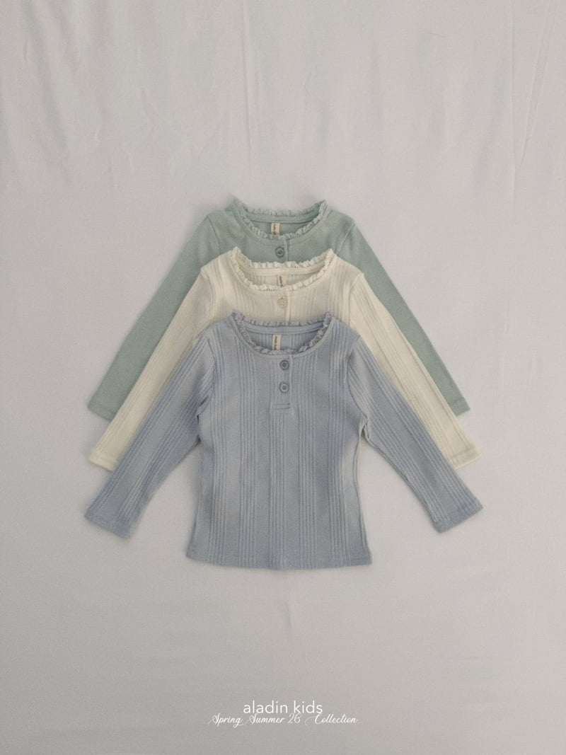 Aladin - Korean Baby Fashion - #babyfashion - Pure Button Tee