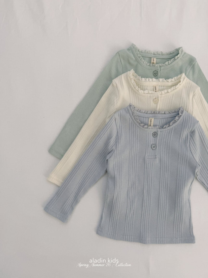 Aladin - Korean Baby Fashion - #babyfever - Pure Button Tee - 2