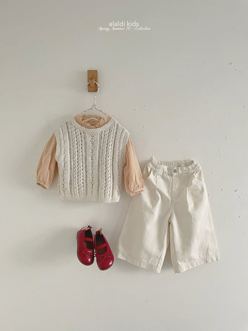 Aladin - Korean Baby Fashion - #babylifestyle - Scallop Knit Vest - 7