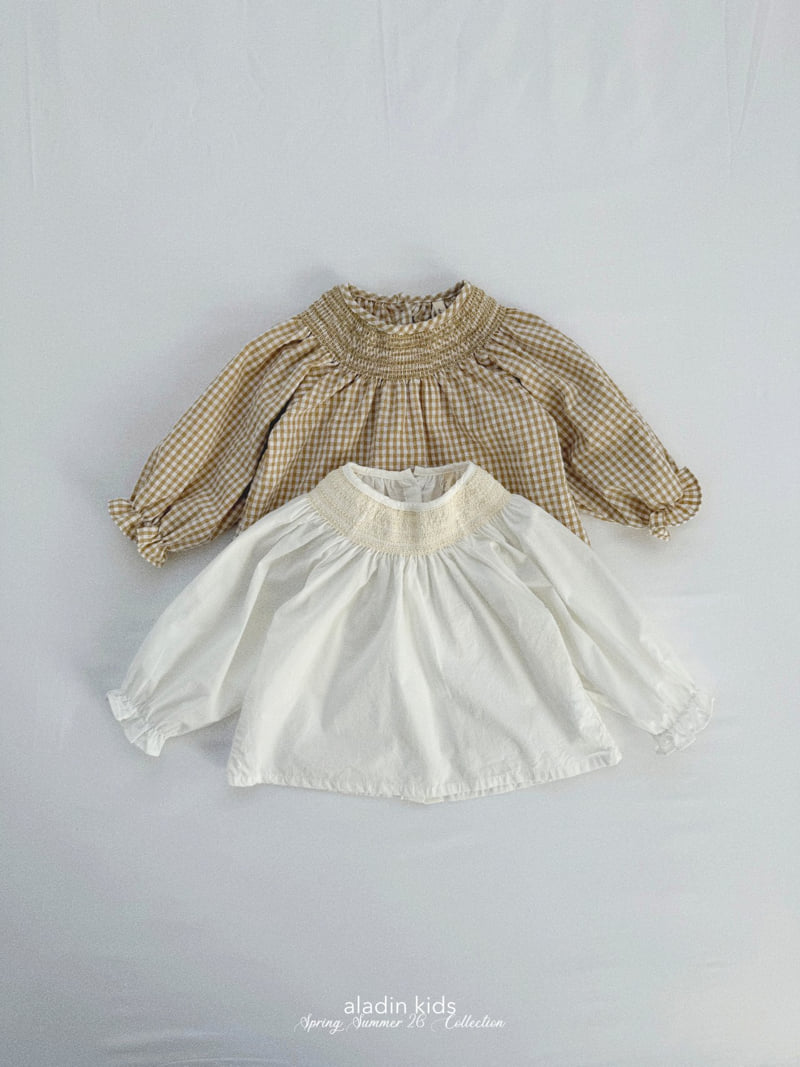 Aladin - Korean Baby Fashion - #babylifestyle - Smocked Blouse