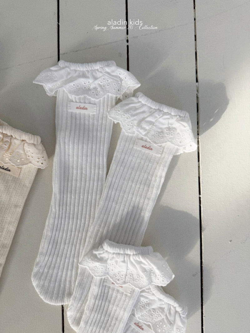 Aladin - Korean Baby Fashion - #babyoninstagram - Lace Point Socks - 2