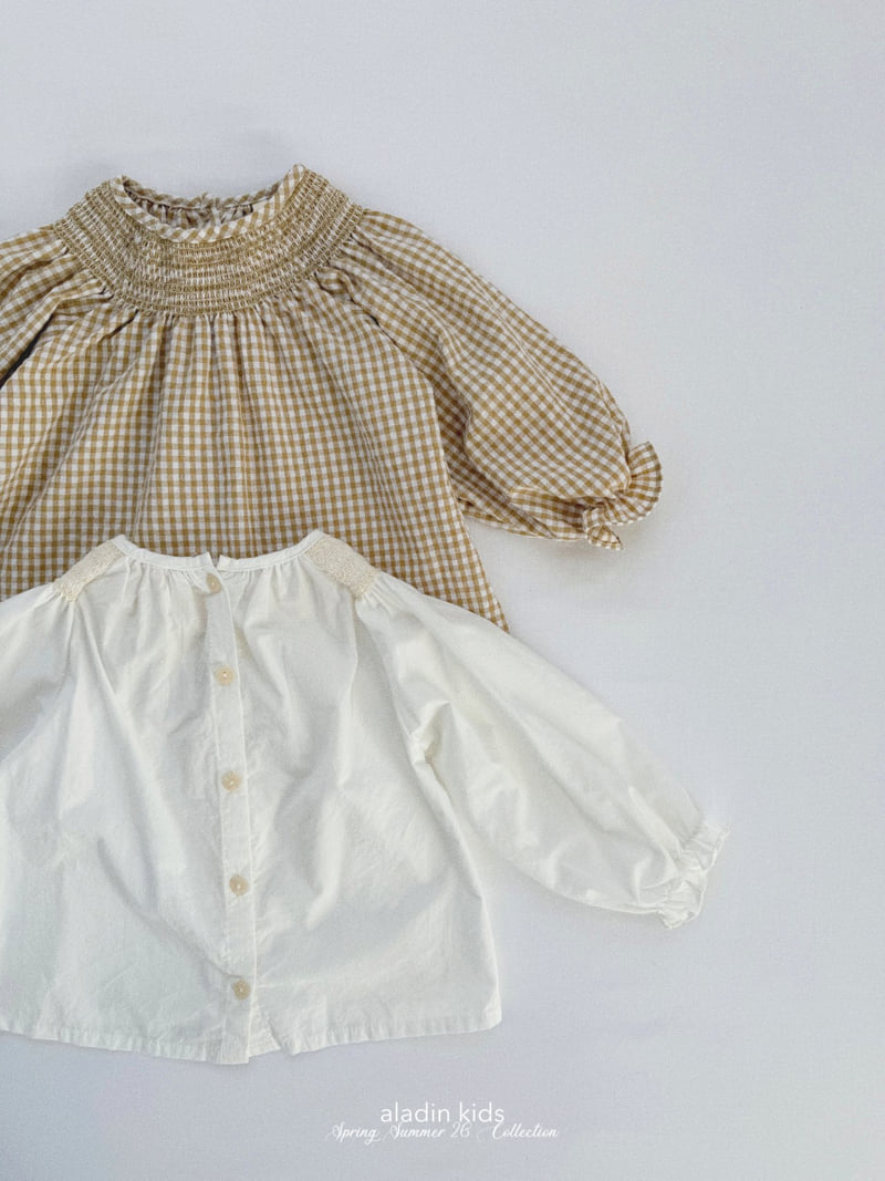 Aladin - Korean Baby Fashion - #babyootd - Smocked Blouse - 3
