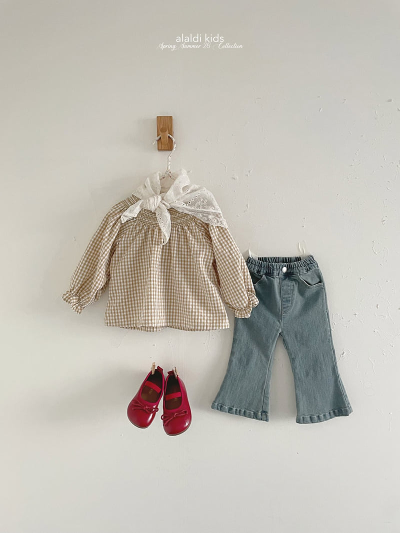 Aladin - Korean Baby Fashion - #onlinebabyshop - Smocked Blouse - 8