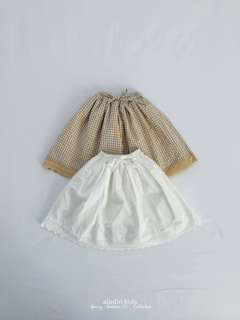 Aladin - Korean Baby Fashion - #onlinebabyshop - Smocked Pleat Skirt