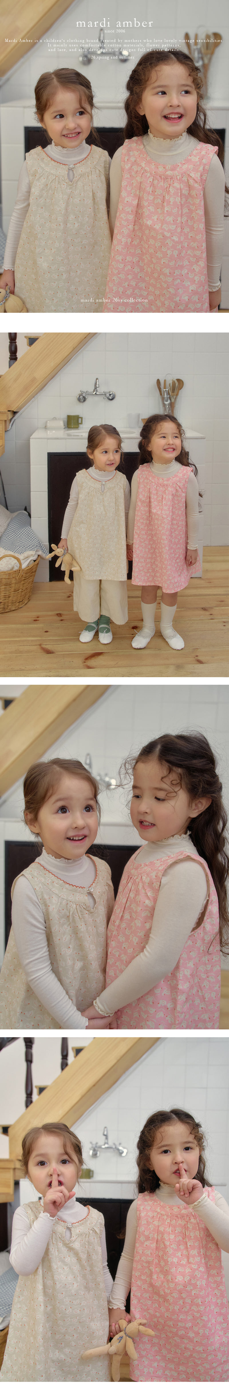 Amber - Korean Children Fashion - #Kfashion4kids - Swan Sleeveless One-piece - 2