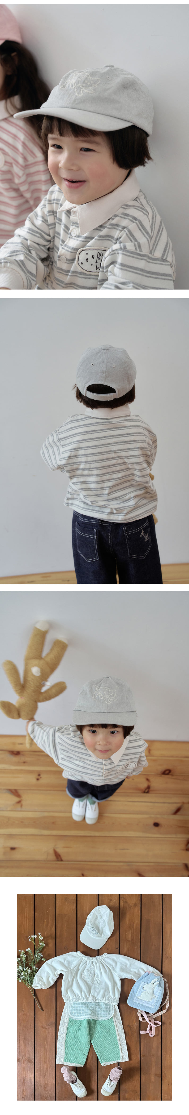Amber - Korean Children Fashion - #kidsstore - Kitty Pigment Cap - 4