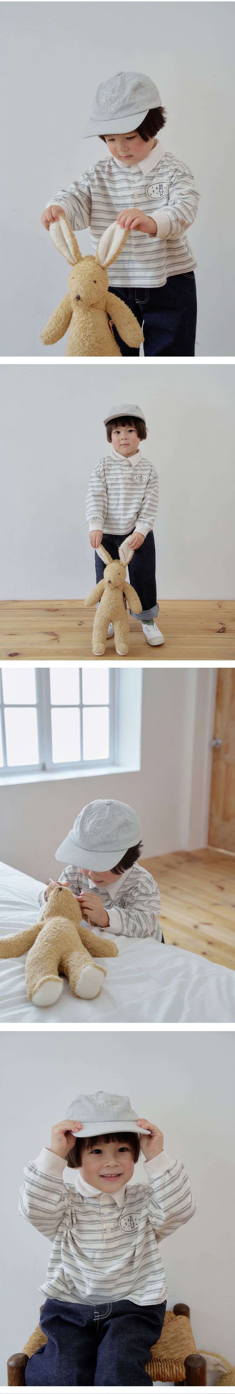 Amber - Korean Children Fashion - #magicofchildhood - Biscuit Rugby Tee - 3