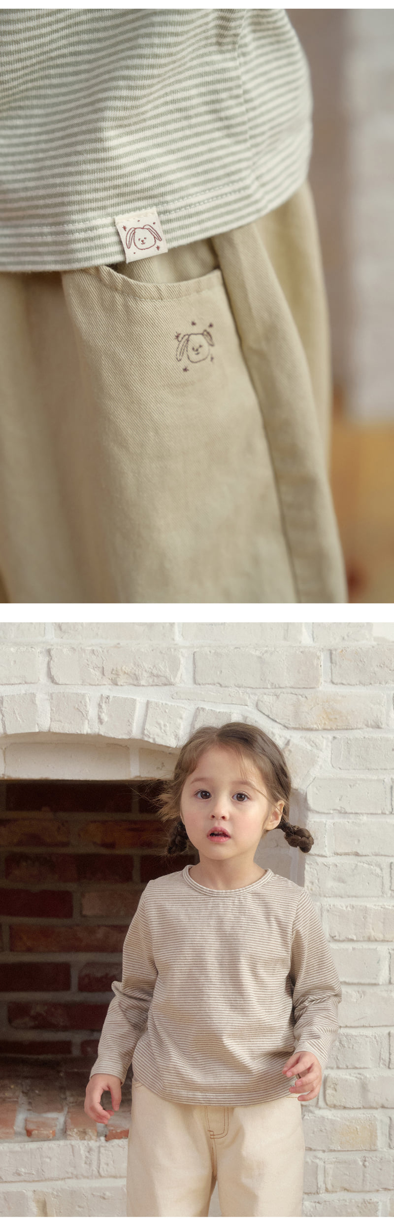 Amber - Korean Children Fashion - #magicofchildhood - Pound Stripe Tee - 4