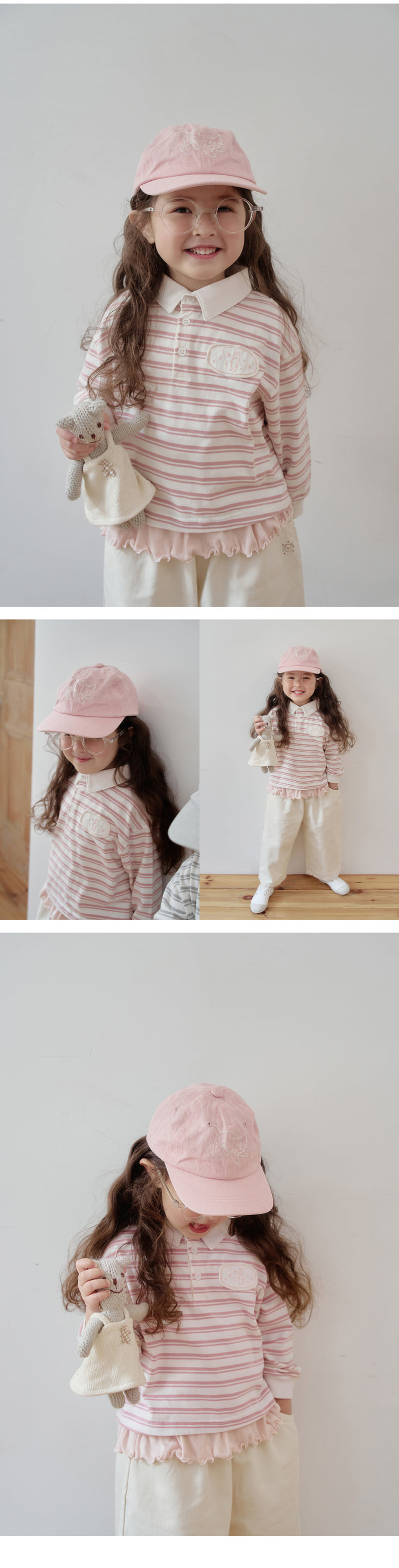 Amber - Korean Children Fashion - #prettylittlegirls - Biscuit Rugby Tee - 5