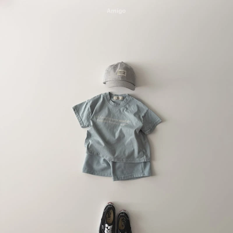 Amigo - Korean Baby Fashion - #babyboutique - French Short Sleeve Tee - 12