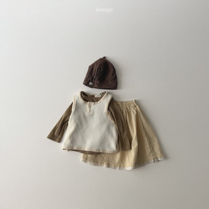 Amigo - Korean Baby Fashion - #babyboutique - Crochet Vest - 11