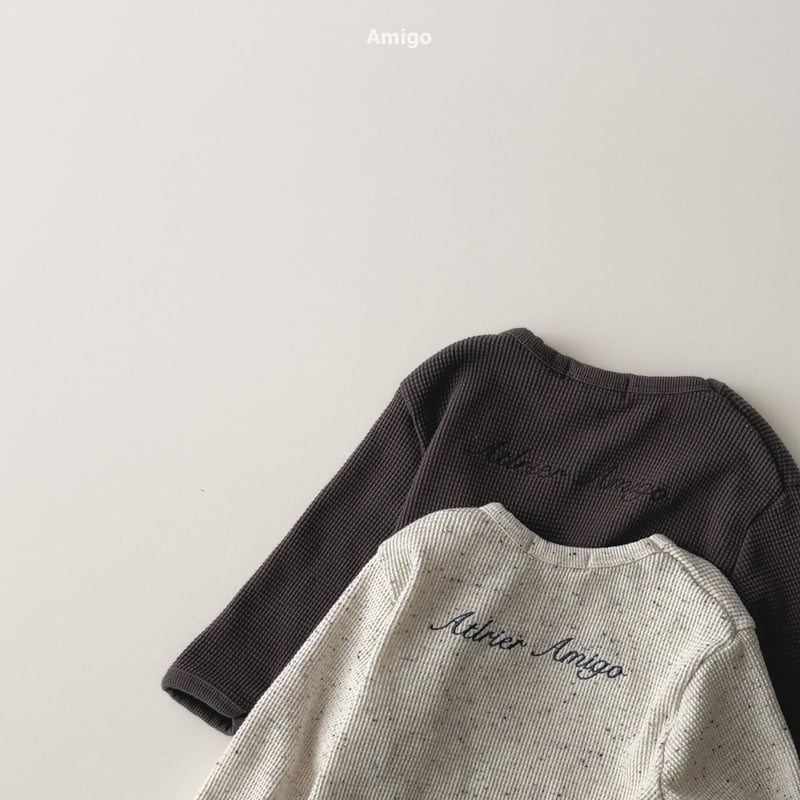 Amigo - Korean Baby Fashion - #babyboutique - Waffle Embroidery Tee - 10