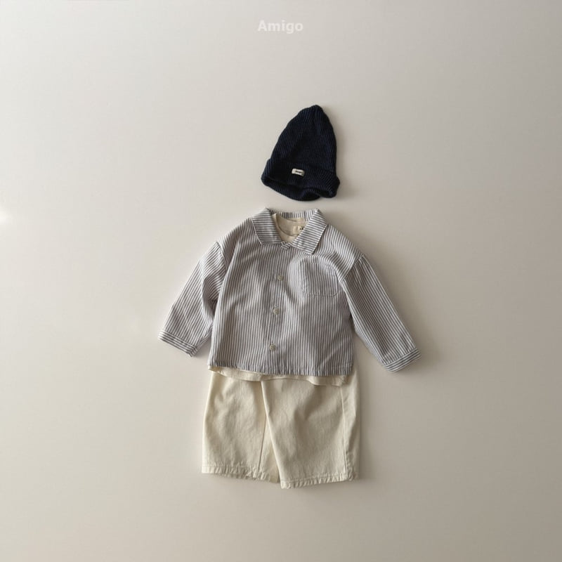 Amigo - Korean Baby Fashion - #babyboutique - Stripe Shirt - 12