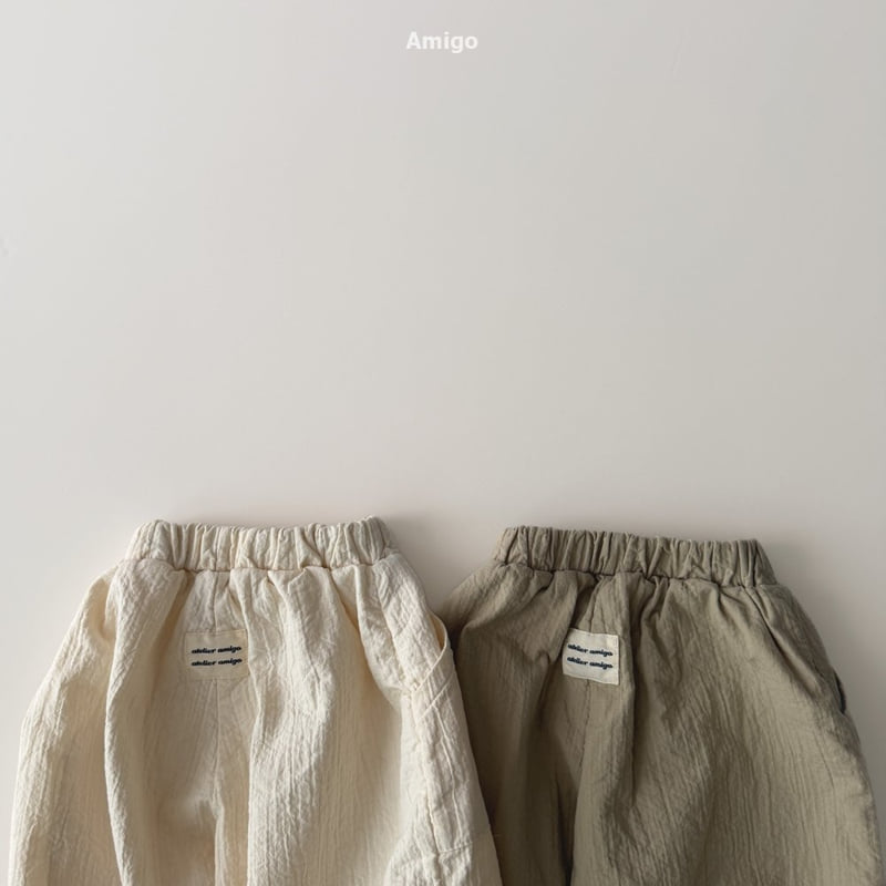 Amigo - Korean Baby Fashion - #babyboutique - Pin-Tuck Natural Pants - 12