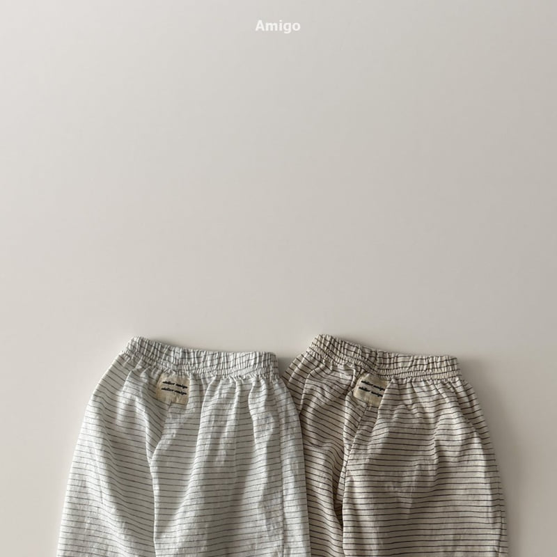 Amigo - Korean Baby Fashion - #babyboutique - Slub Stripe Pants - 8