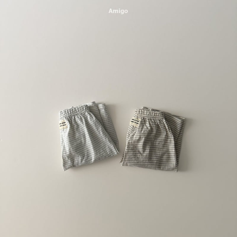 Amigo - Korean Baby Fashion - #babyboutique - Slub Stripe Pants - 9