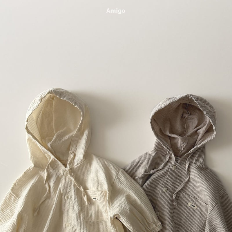 Amigo - Korean Baby Fashion - #babyboutique - Mind Hooded Shirt - 6