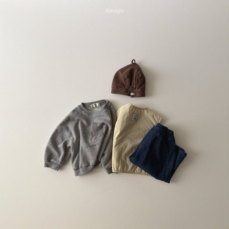 Amigo - Korean Baby Fashion - #babyboutiqueclothing - Soft Cat Sweatshirt - 9