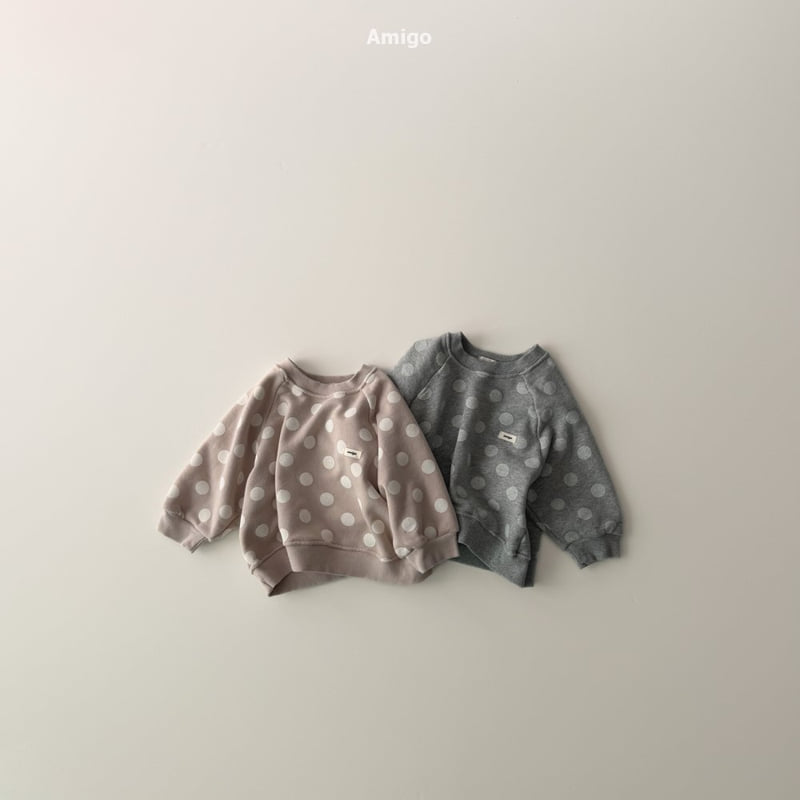 Amigo - Korean Baby Fashion - #babyboutiqueclothing - Dot Sweatshirt