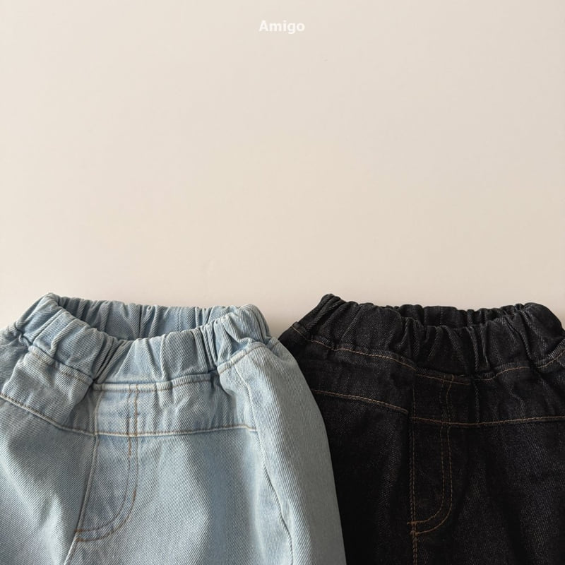Amigo - Korean Baby Fashion - #babyboutiqueclothing - Mid Wide Denim Pants - 8