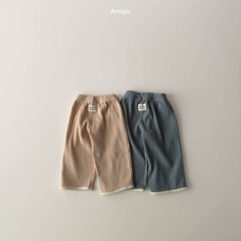 Amigo - Korean Baby Fashion - #babyboutiqueclothing - Chewy Waffle Pants - 3