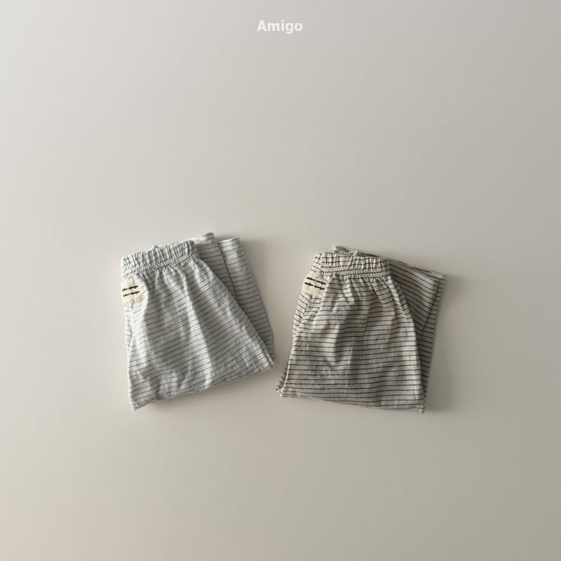 Amigo - Korean Baby Fashion - #babyboutiqueclothing - Slub Stripe Pants - 10