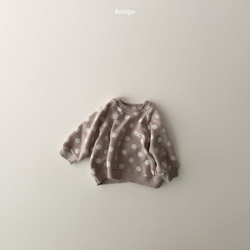 Amigo - Korean Baby Fashion - #babyclothing - Dot Sweatshirt - 2