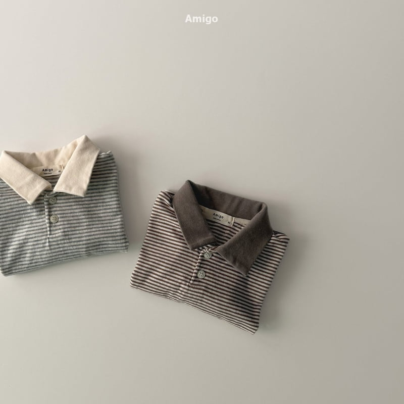Amigo - Korean Baby Fashion - #babyclothing - Cult Collar Tee - 11
