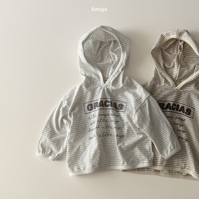 Amigo - Korean Baby Fashion - #babyclothing - Pencil Stripe Hoodie - 2