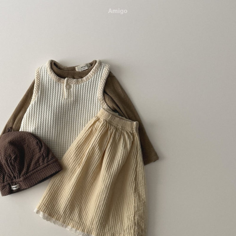Amigo - Korean Baby Fashion - #babyclothing - Chouchou Shirring Skirt - 8