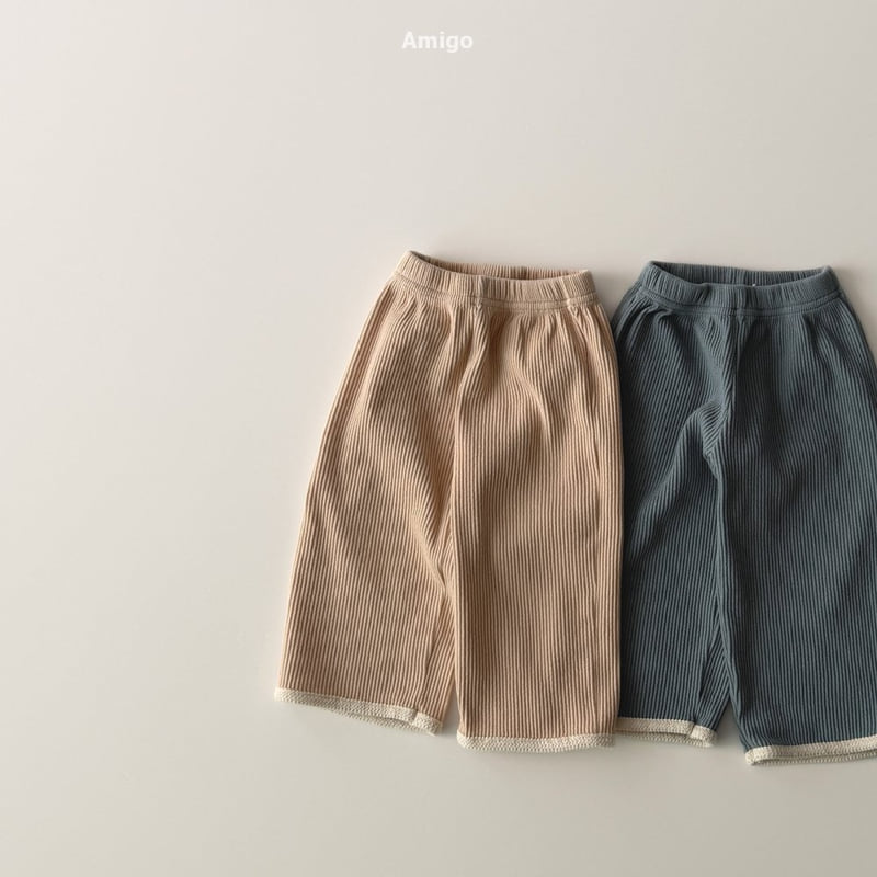 Amigo - Korean Baby Fashion - #babyboutiqueclothing - Chewy Waffle Pants - 4