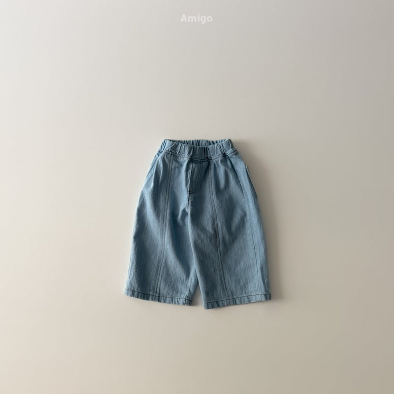 Amigo - Korean Baby Fashion - #babyclothing - Panel Denim Pants - 3