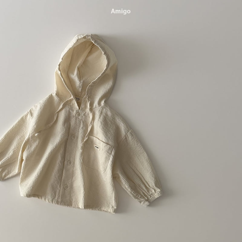 Amigo - Korean Baby Fashion - #babyclothing - Mind Hooded Shirt - 8