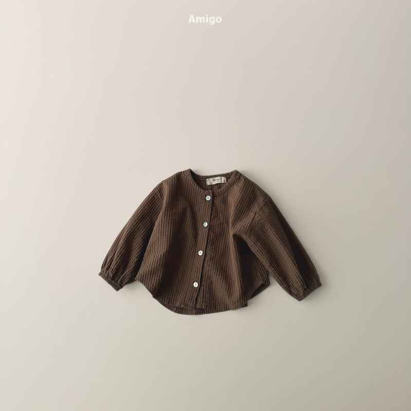 Amigo - Korean Baby Fashion - #babyfashion - Round Shirring Shirt - 2