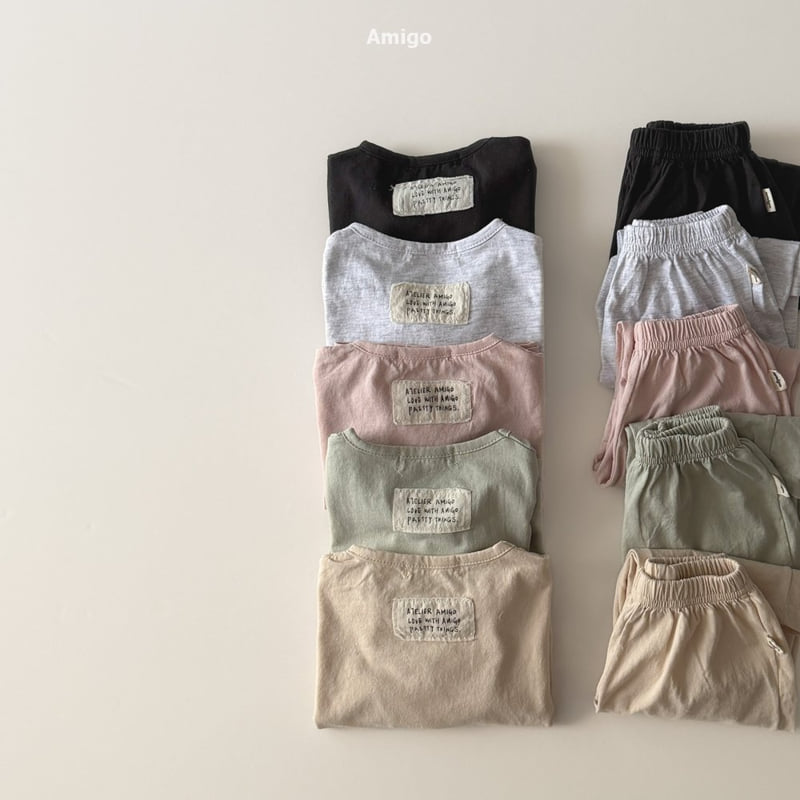 Amigo - Korean Baby Fashion - #babyfashion - Cotton Top Bottom Set - 2