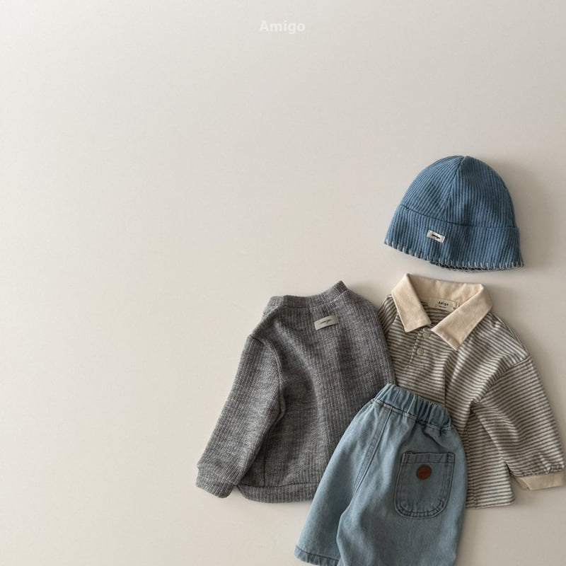 Amigo - Korean Baby Fashion - #babyfashion - Cult Collar Tee - 12