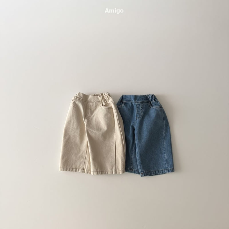 Amigo - Korean Baby Fashion - #babyfashion - Wide Denim Pants