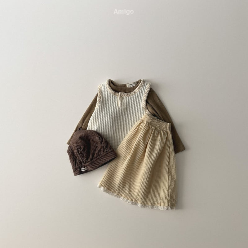 Amigo - Korean Baby Fashion - #babyfashion - Chouchou Shirring Skirt - 9