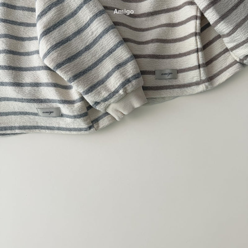 Amigo - Korean Baby Fashion - #babyfashion - Bold Stripe Tee - 6