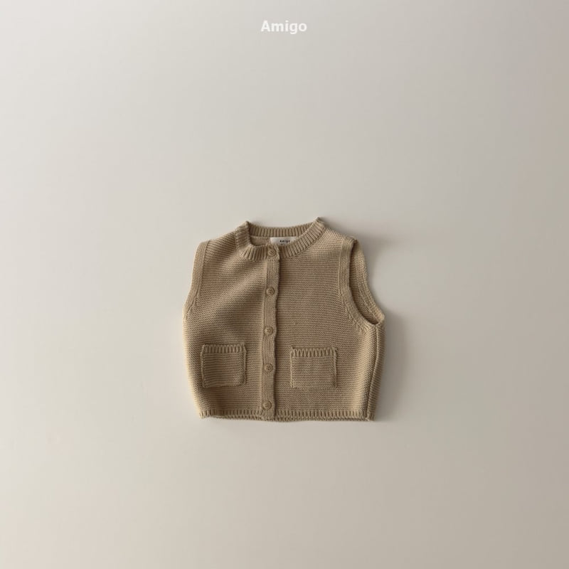 Amigo - Korean Baby Fashion - #babyfashion - Double-Knit Vest - 2